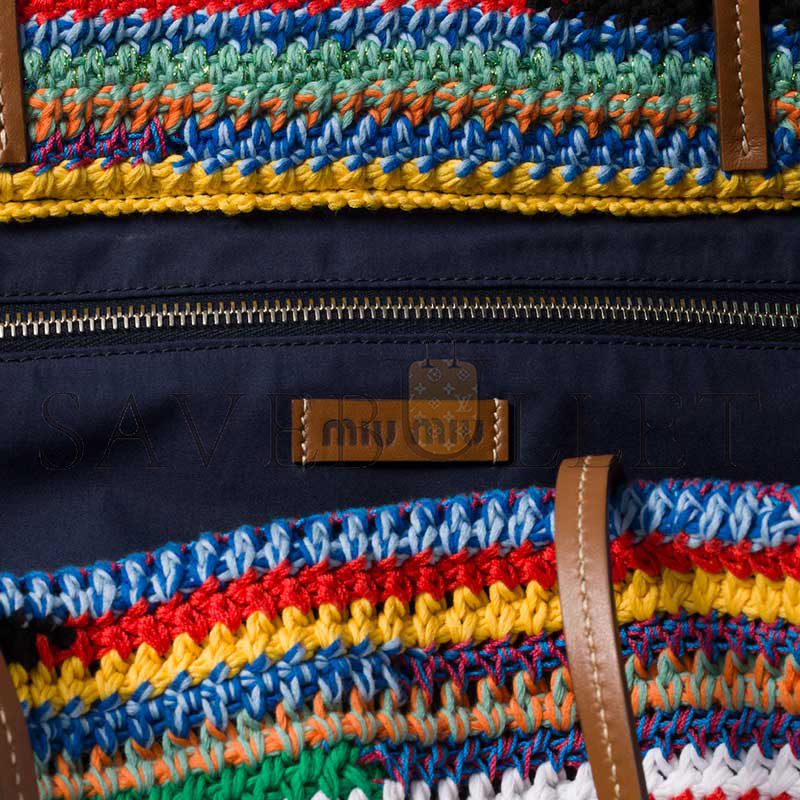 MIU MIU CROCHET TOTE BAG 5BG228 (40*34*16cm)